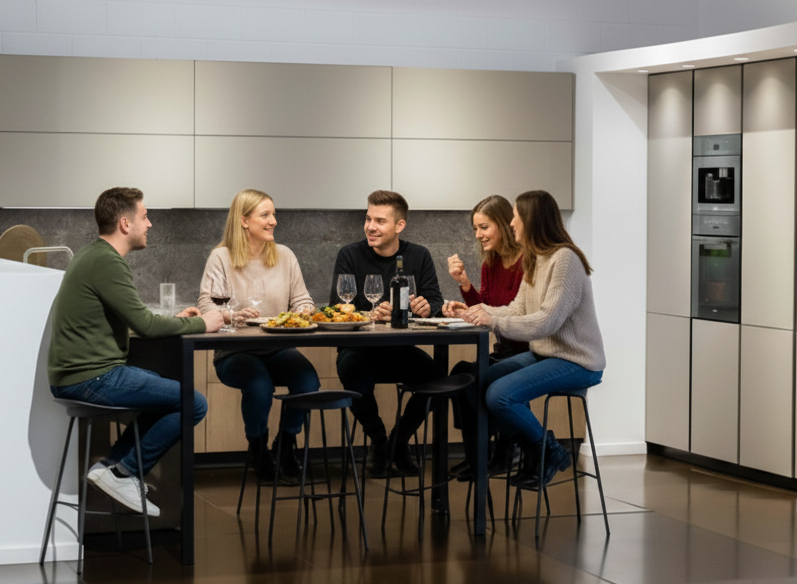 Open-plan Layouts Kitchen Interllar